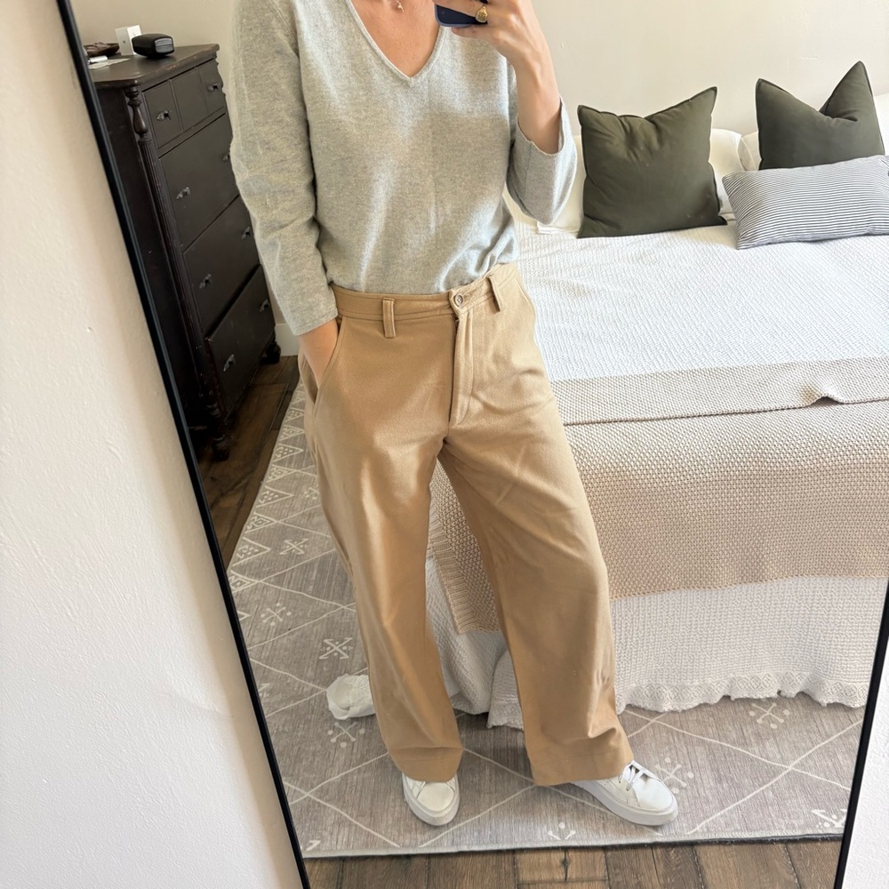 J. Crew Wool/Cashmere Wide Leg Trousers Size 6